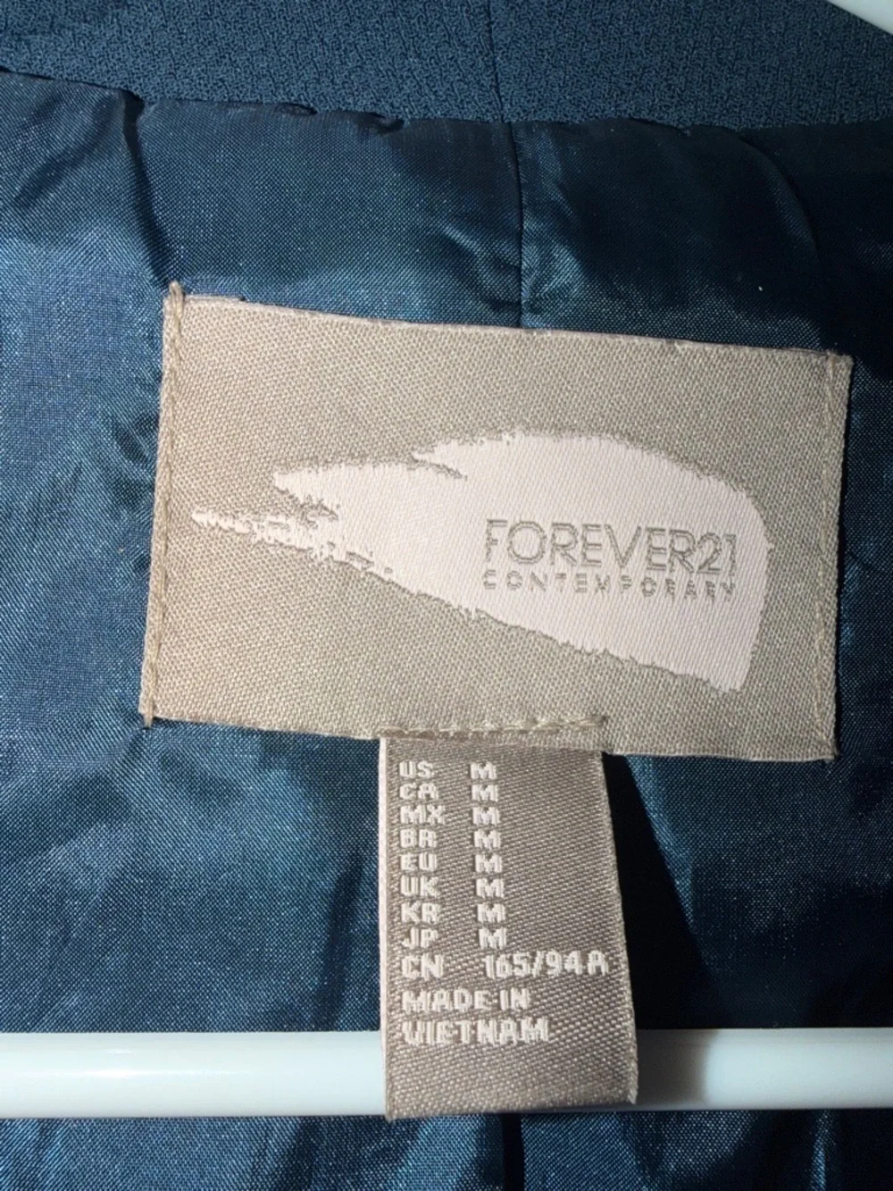 Forever 21 Slate Blue Open-Front Blazer - Picture 3 of 6